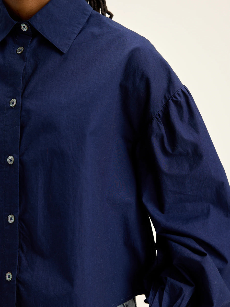 BELLEROSE KINGA SHIRT IN NAVY