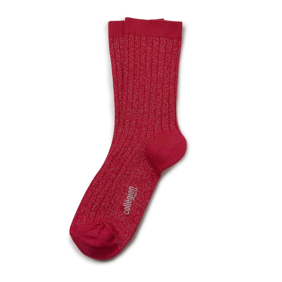 COLLEGIEN VICTOIRE SOCKS IN ROUGE CARMIN