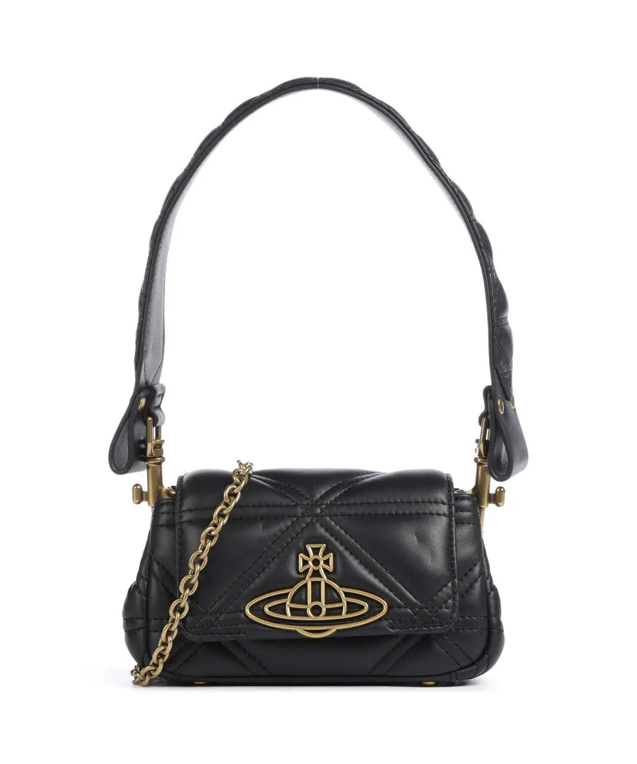 VIVIENNE WESTWOOD HAZEL SMALL HANDBAG IN BLACK