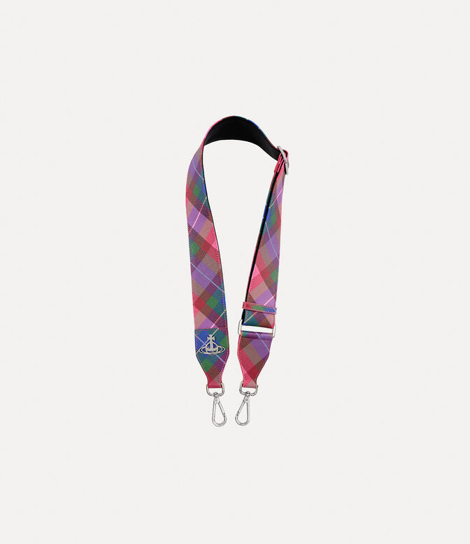 VIVIENNE WESTWOOD SHOULDER STRAP IN CANDY TARTAN