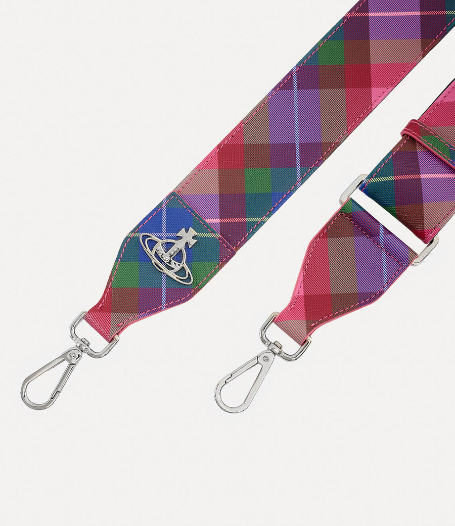 VIVIENNE WESTWOOD SHOULDER STRAP IN CANDY TARTAN