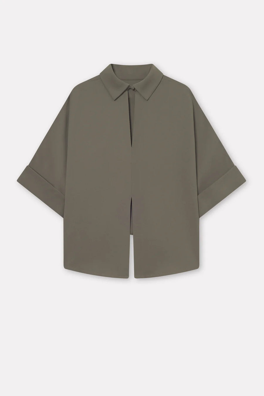 MKDT ATELIER  BAILEE BLOUSE IN DARK MOSS