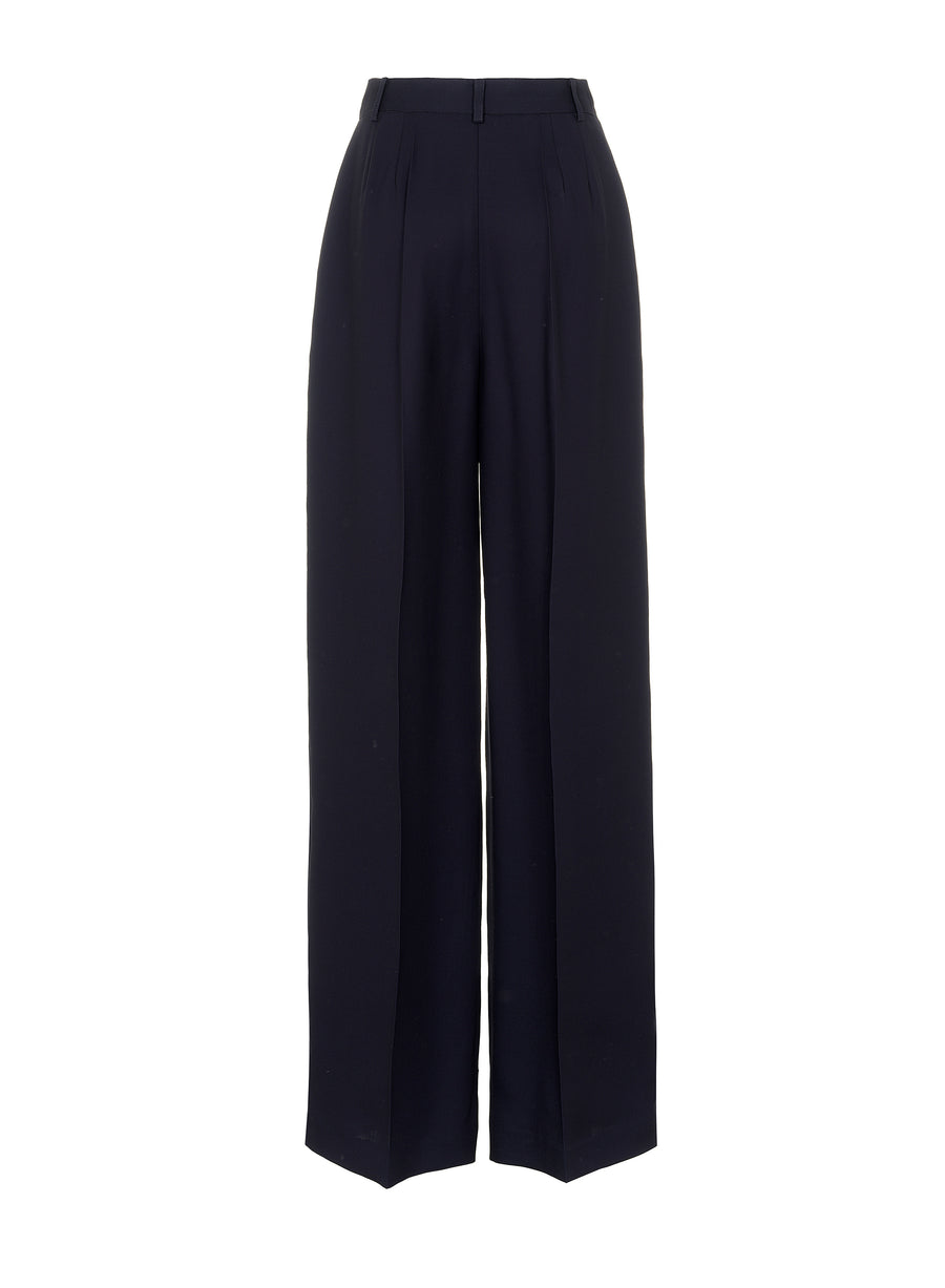 MANTU HIGH WAIST WIDE LEG TROUSERS IN BLACK