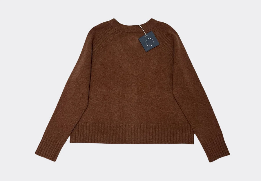 SPHERE ONE ALDOUS CASHMERE CARDIGAN IN HAZELNUT