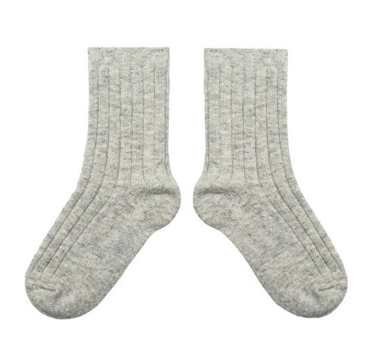 COLLEGIEN CHAMOIS SOCKS IN GRIS CLAIR