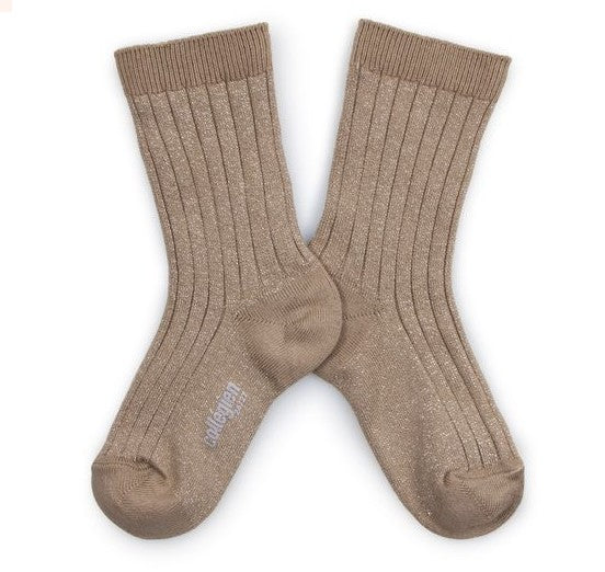 COLLEGIEN VICTOIRE SOCKS IN PETIT TAUPE