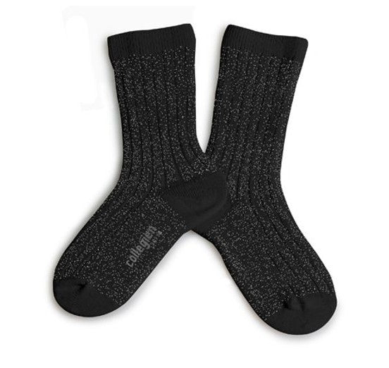 COLLEGIEN VICTOIRE SOCKS IN NOIR DE CHARBON