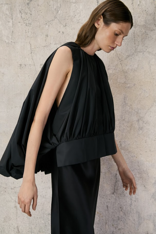 DI STAVNITSER DOHA BLOUSE IN BLACK