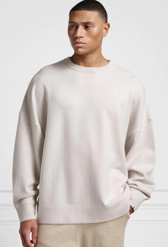 EXTREME CASHMERE No315 SWEAT IN CHALK