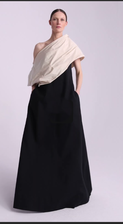 DI STAVNITSER TAFFETA CITY SLEEVE IN CREAM