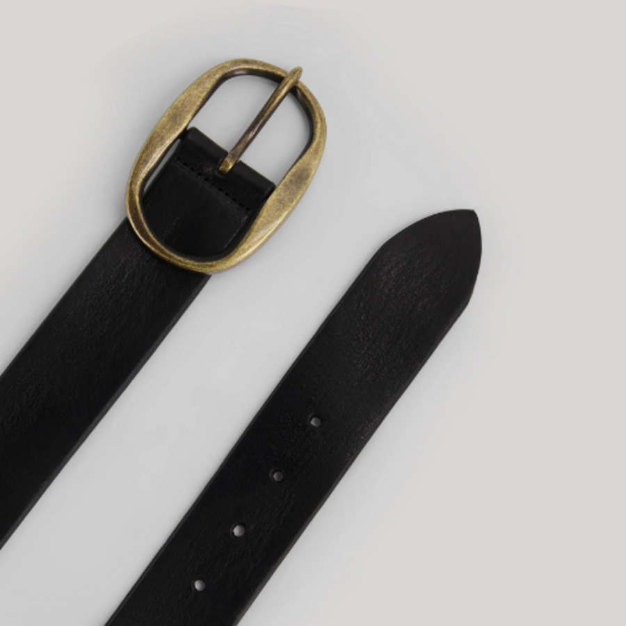 HARTFORD ANGUS BELT IN BLACK LEATHER