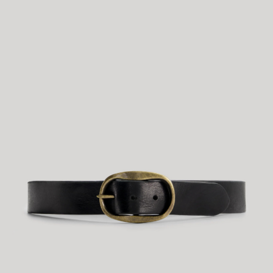 HARTFORD ANGUS BELT IN BLACK LEATHER
