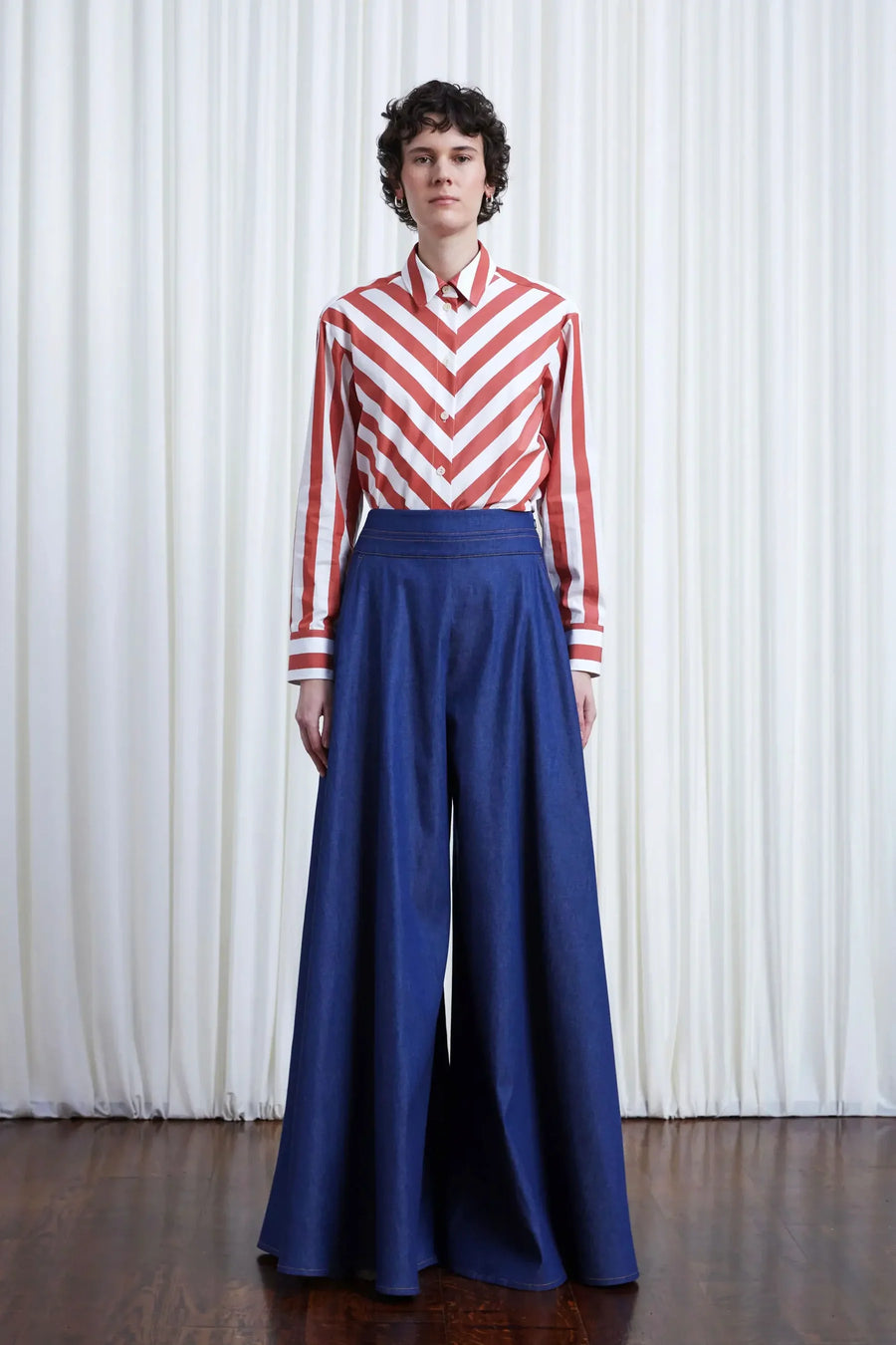 PALMER HARDING CLARITY TROUSERS IN INDIGO DENIM