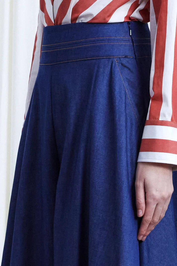 PALMER HARDING CLARITY TROUSERS IN INDIGO DENIM