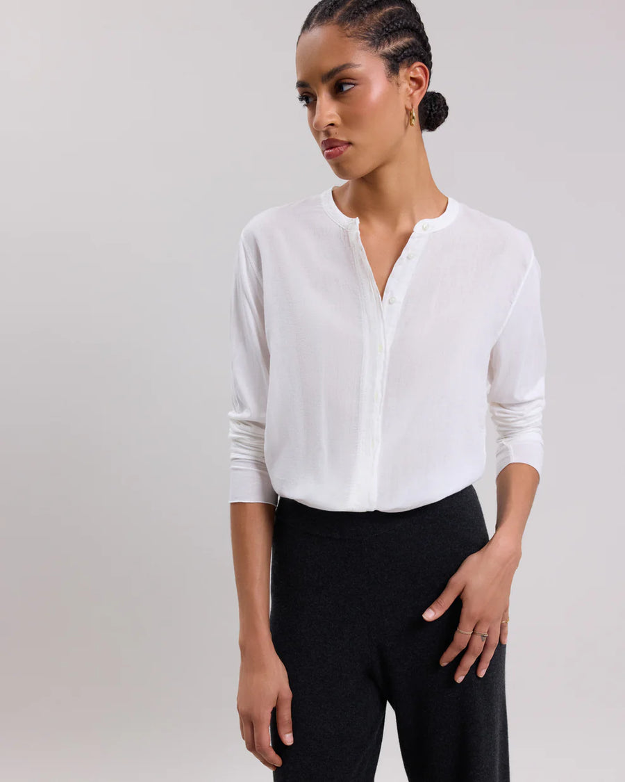 HARTFORD TALVA SHIRT IN OFF WHITE