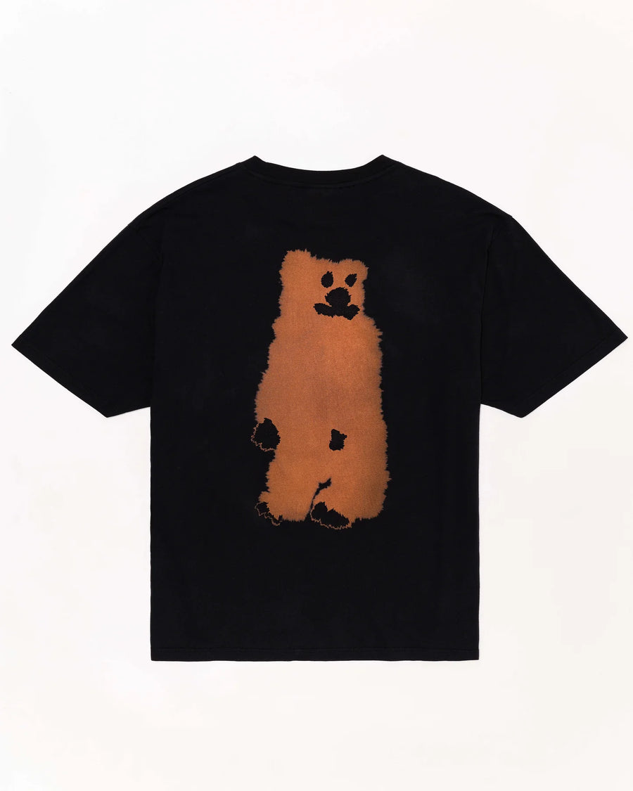WILD ANIMALS BEAR TSHIRT IN BLACK