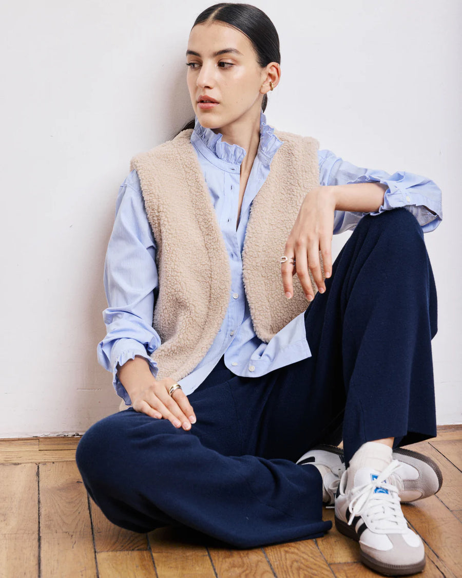 HARTFORD CHANA SHIRT IN LIGHT BLUE STRIPES