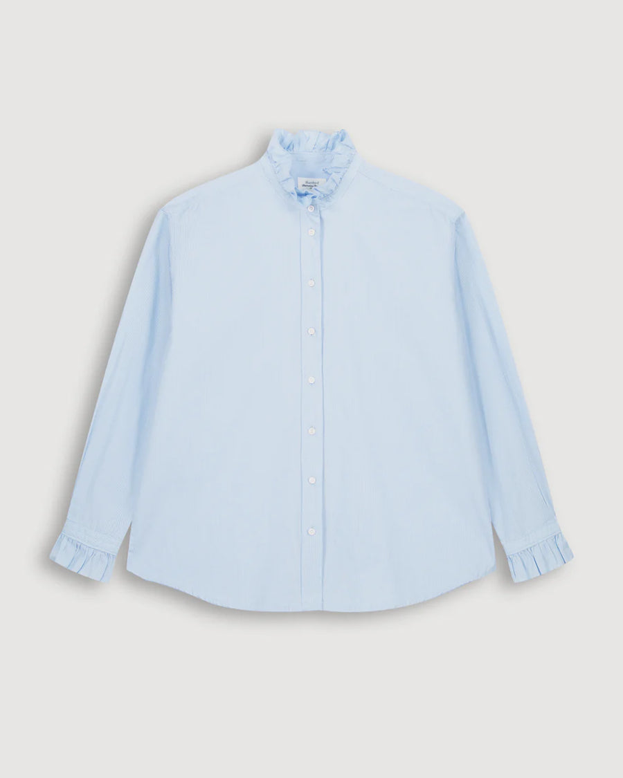 HARTFORD CHANA SHIRT IN LIGHT BLUE STRIPES