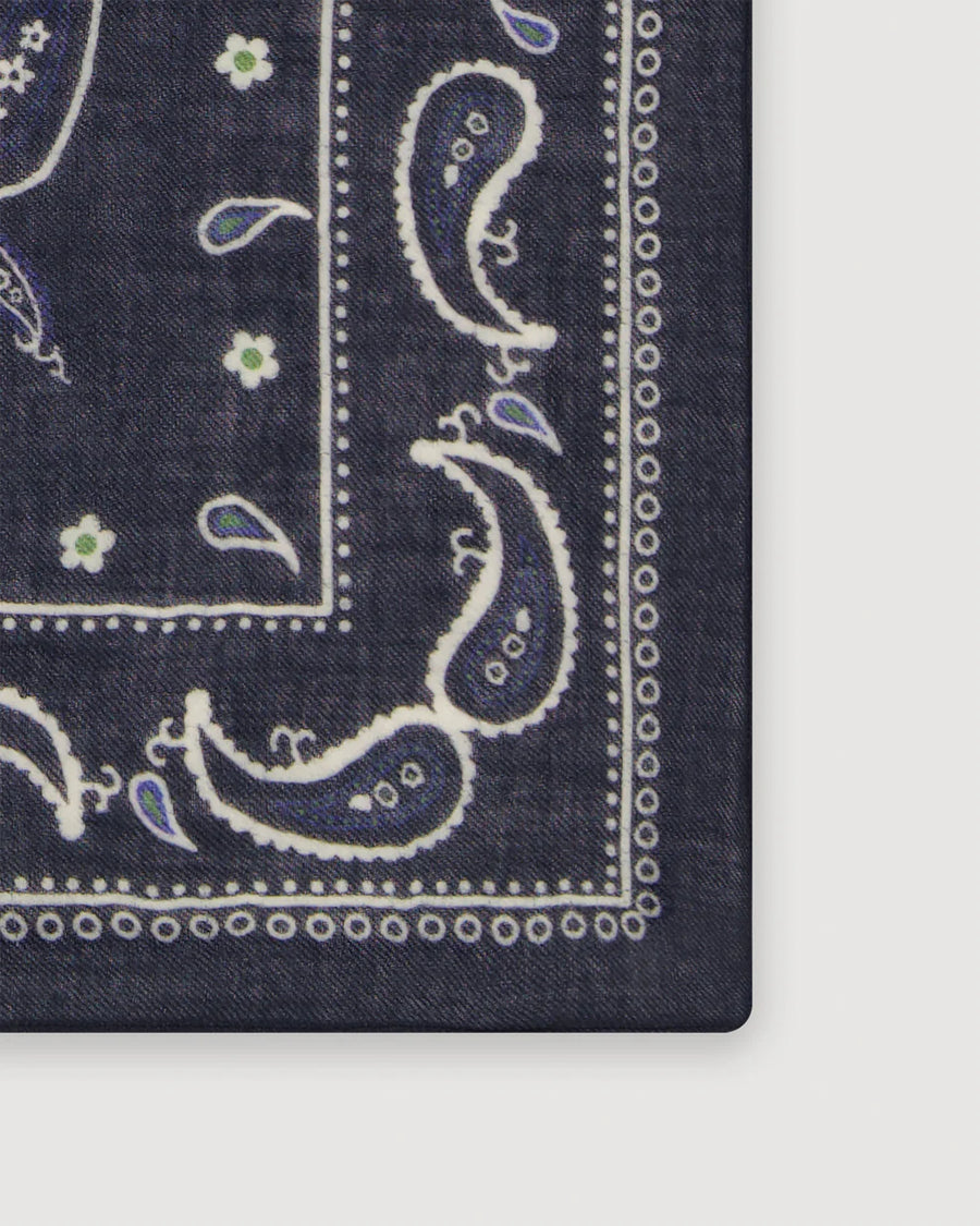 HARTFORD BANDANA SCARF IN NAVY