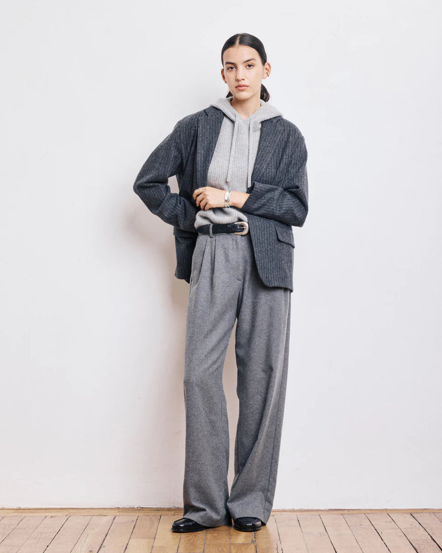 HARTFORD PANACHE GREY WOOL PANTS