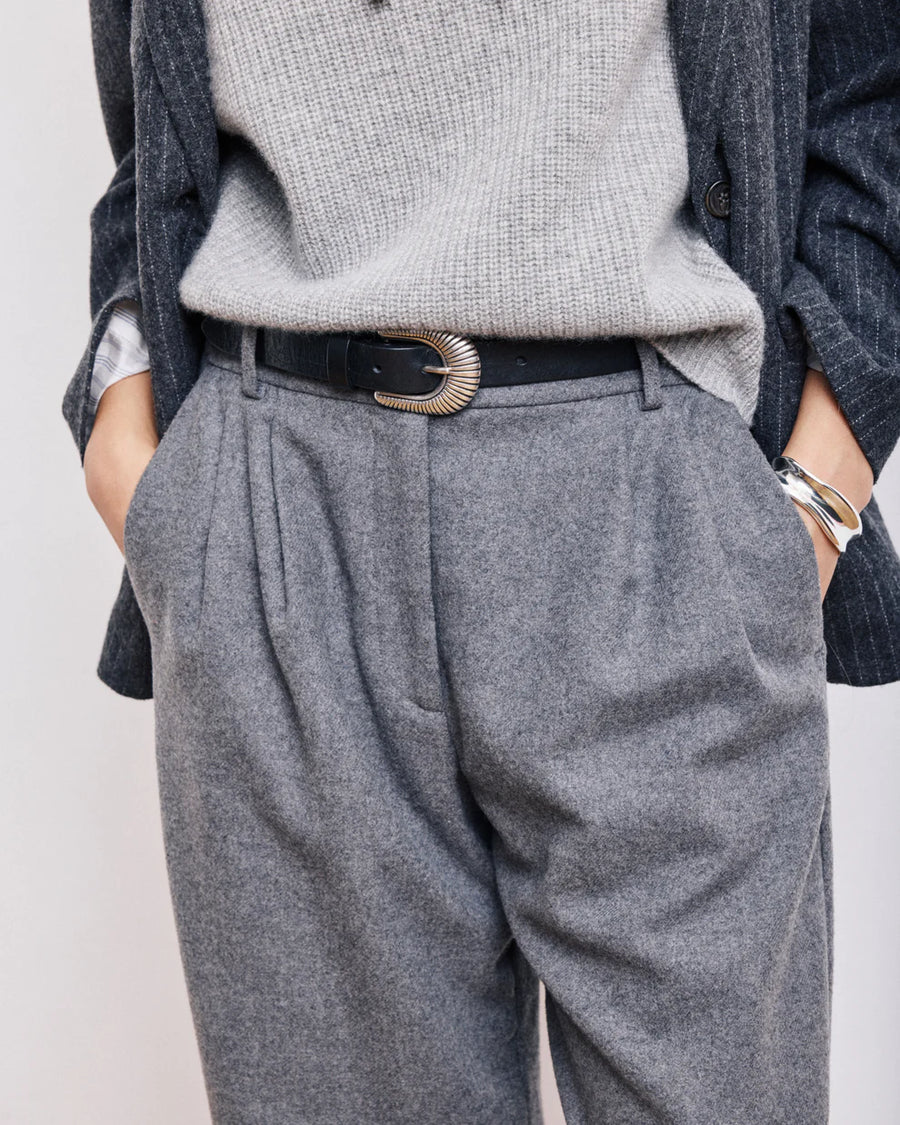 HARTFORD PANACHE GREY WOOL PANTS