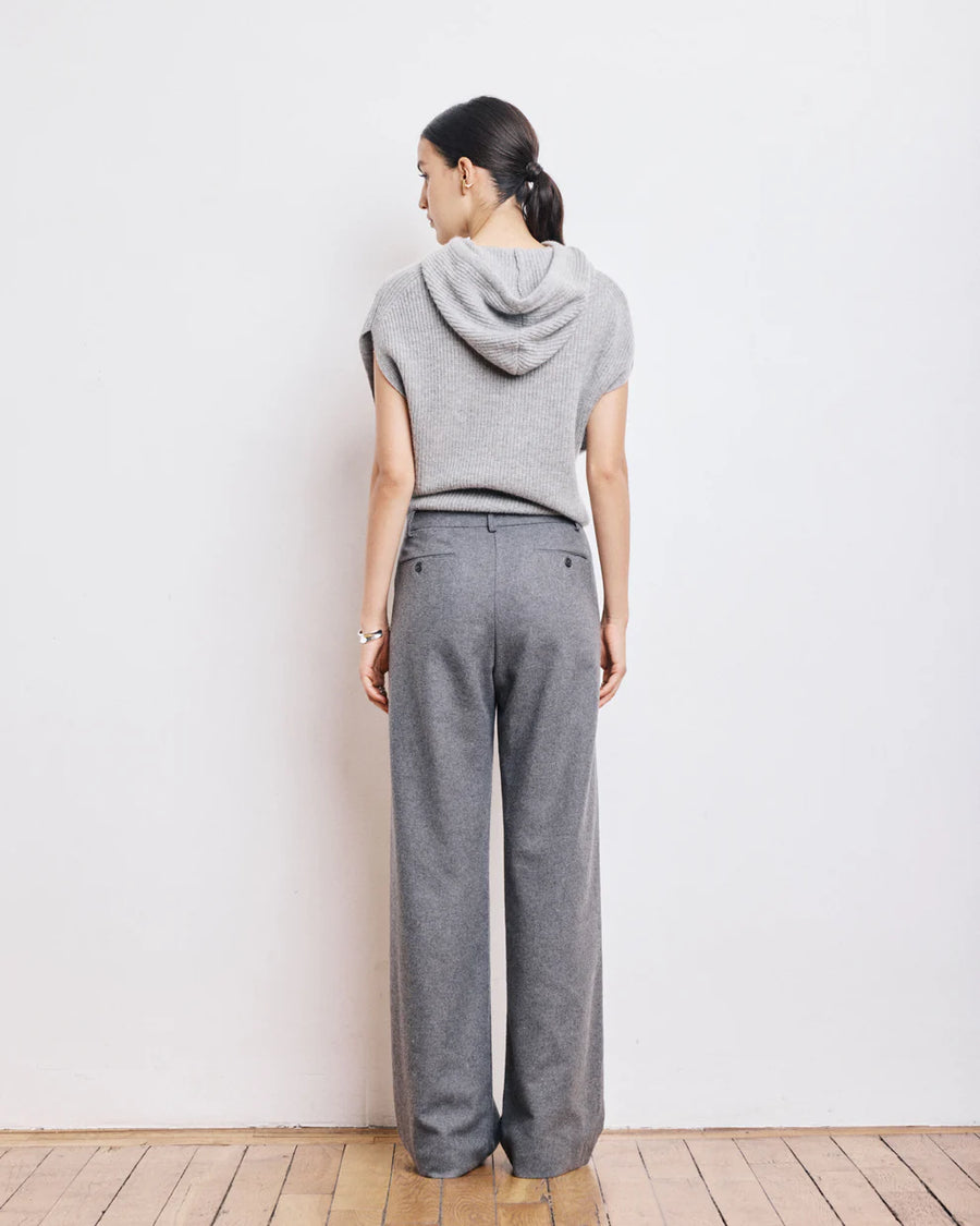 HARTFORD PANACHE GREY WOOL PANTS