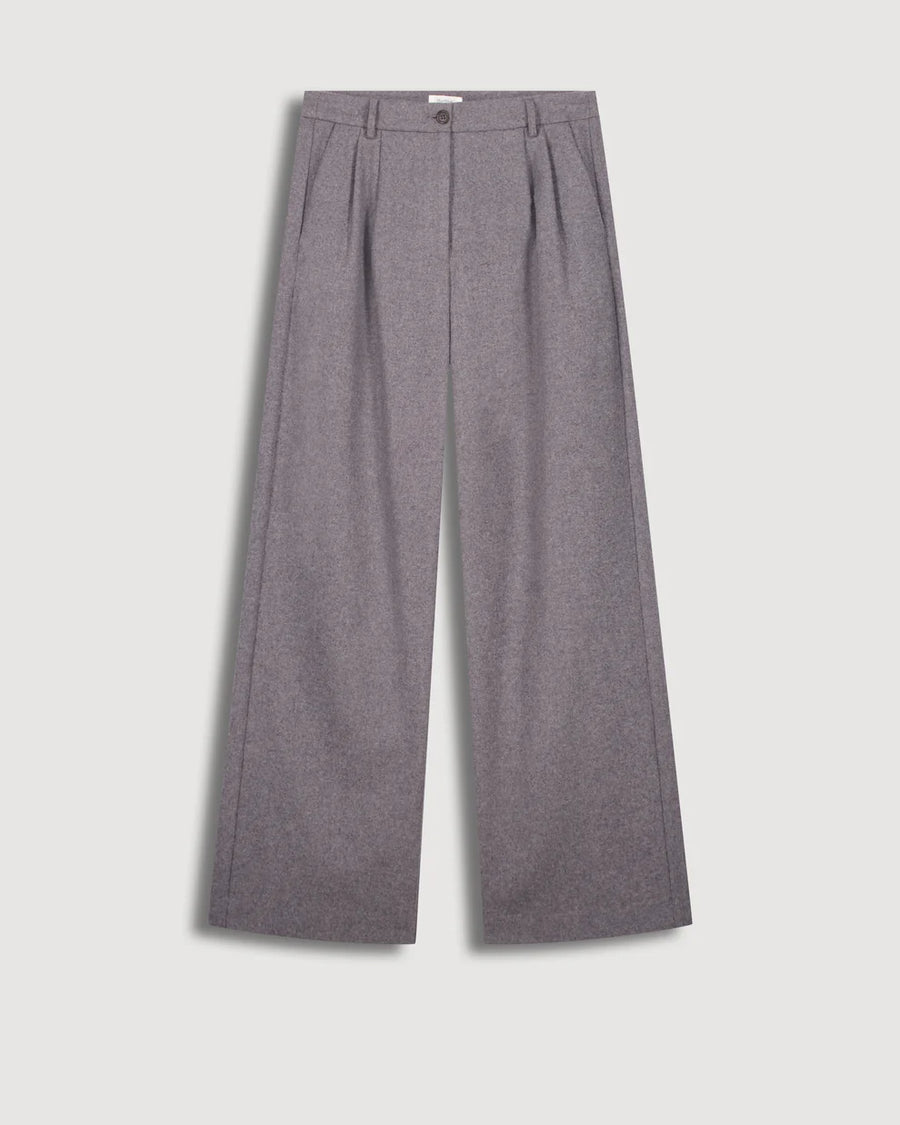HARTFORD PANACHE GREY WOOL PANTS