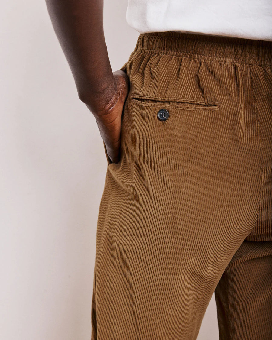 HARTFORD PLUMIEL PANTS IN MOCHA CORDUROY