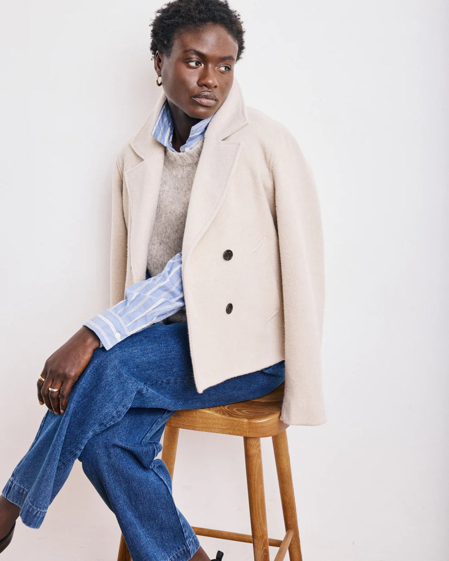 HARTFORD VEGA OFF-WHITE WOOL JACKET