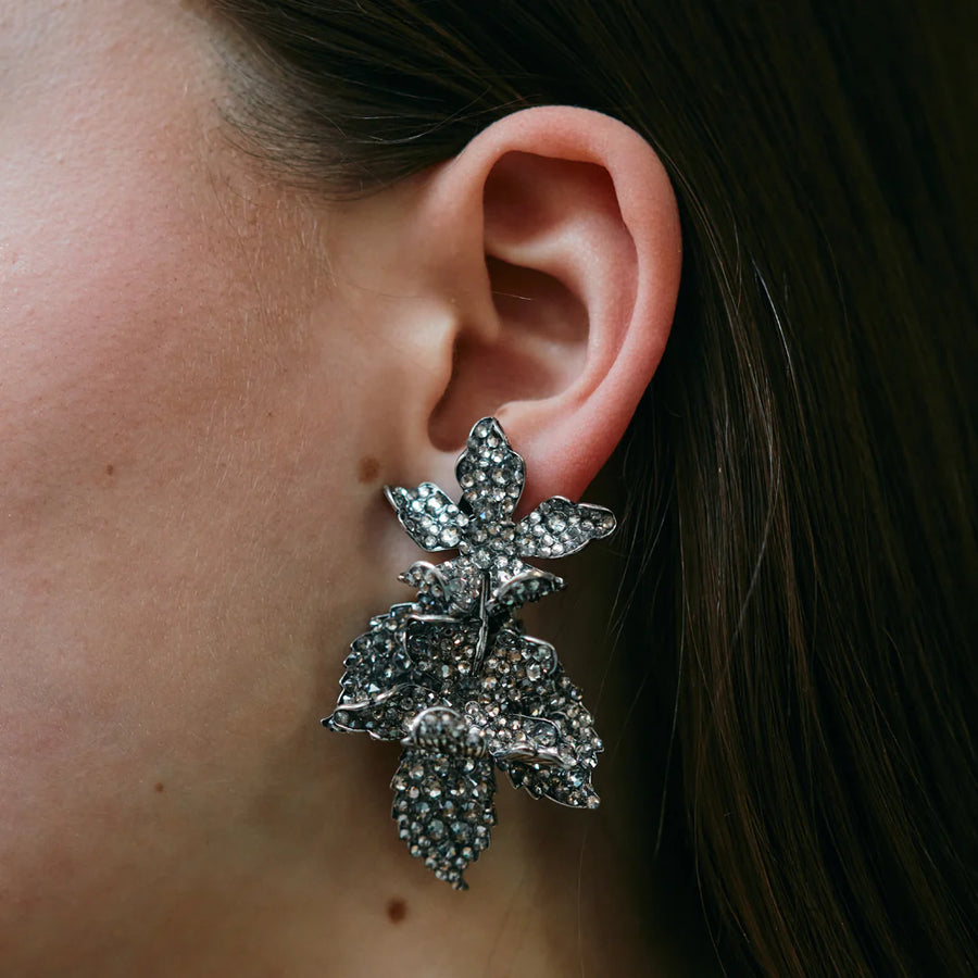 CECILE BOCCARA MIST CAVIAR CLIP ON EARRINGS