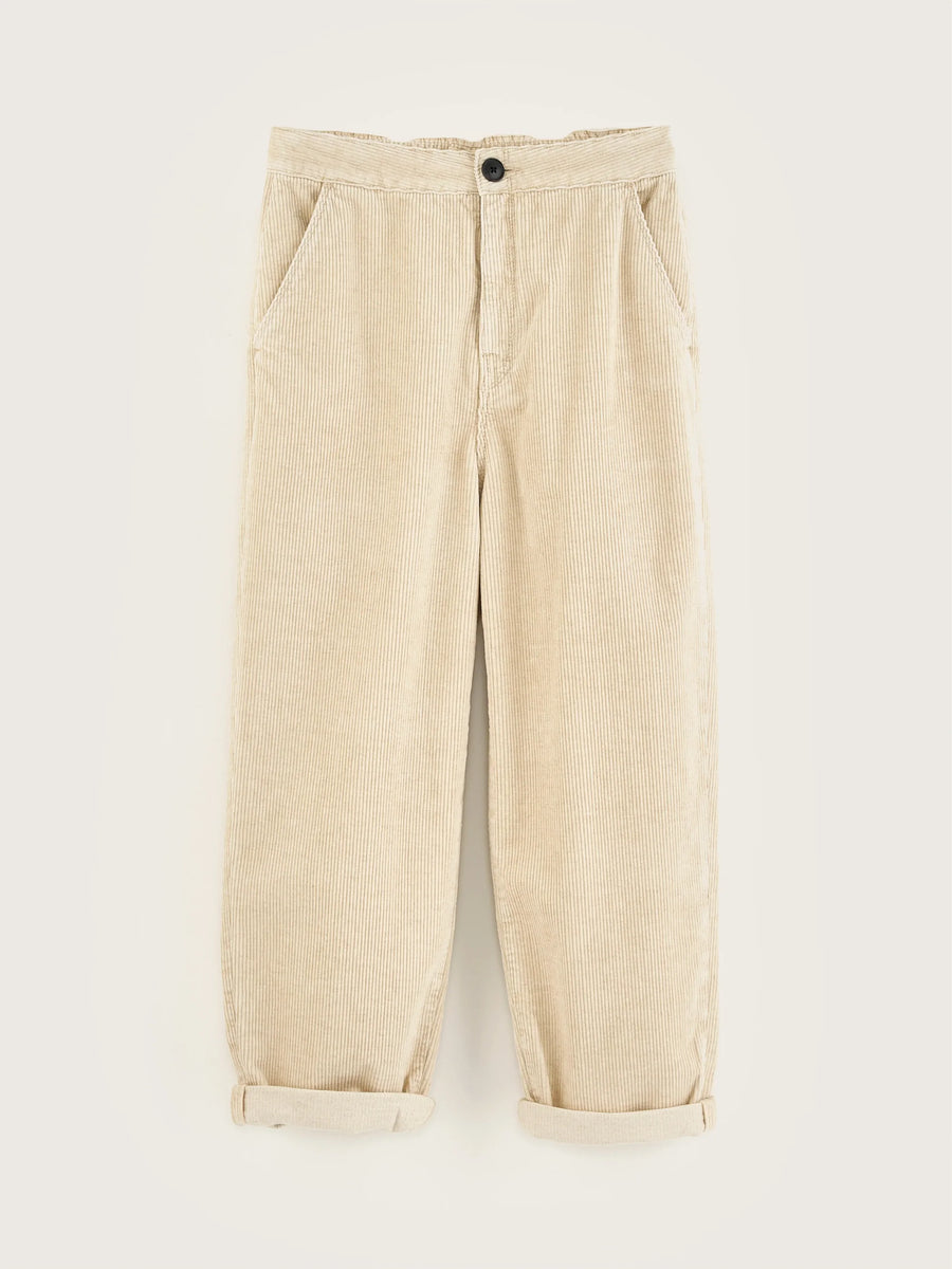 BELLEROSE PASOP51 BABY CORD TROUSERS IN CALCAIRE