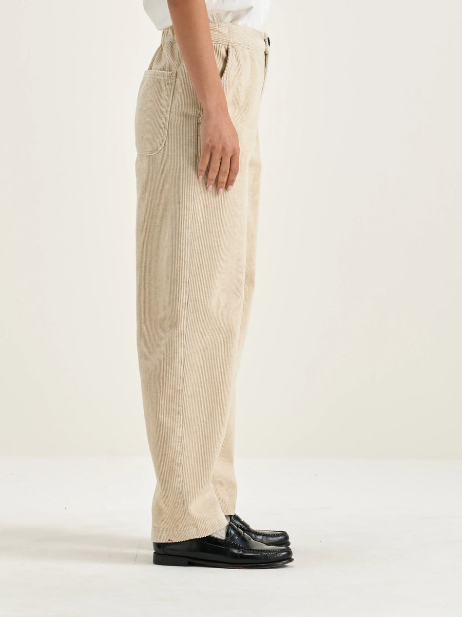 BELLEROSE PASOP51 BABY CORD TROUSERS IN CALCAIRE