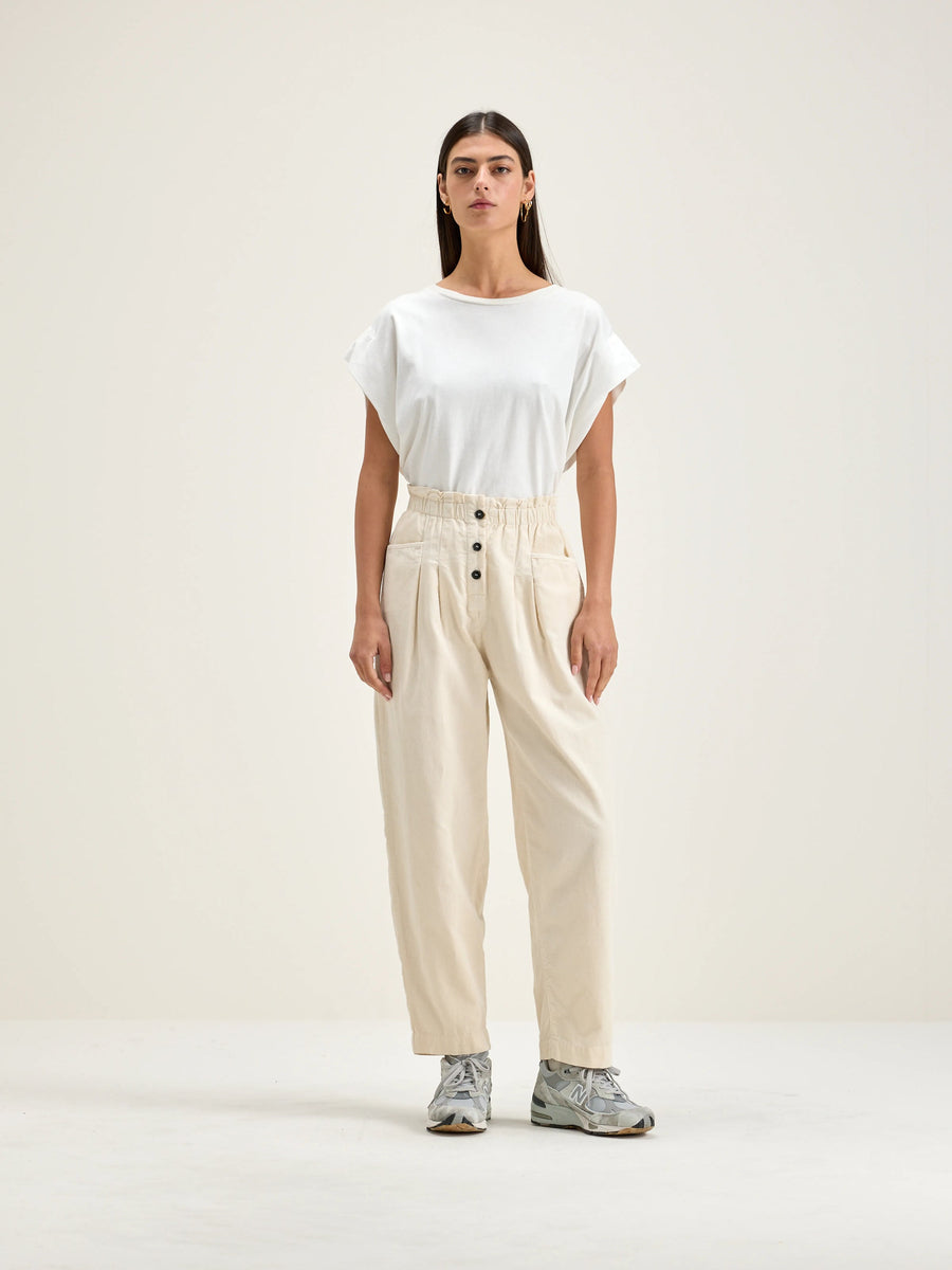 BELLEROSE LILO TROUSERS IN CREAM