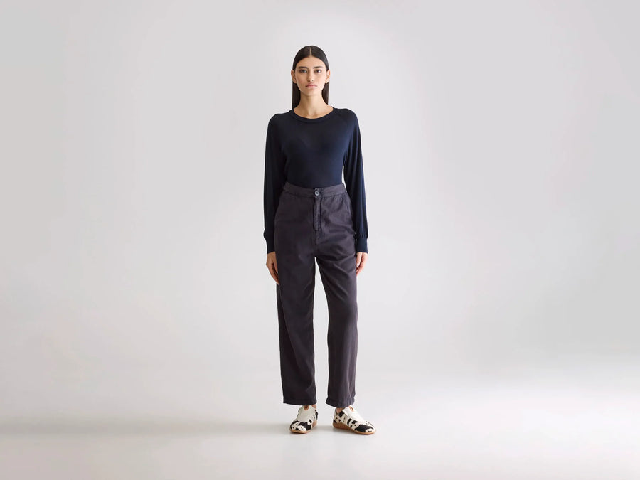BELLEROSE PASOP TROUSERS IN OFF BLACK