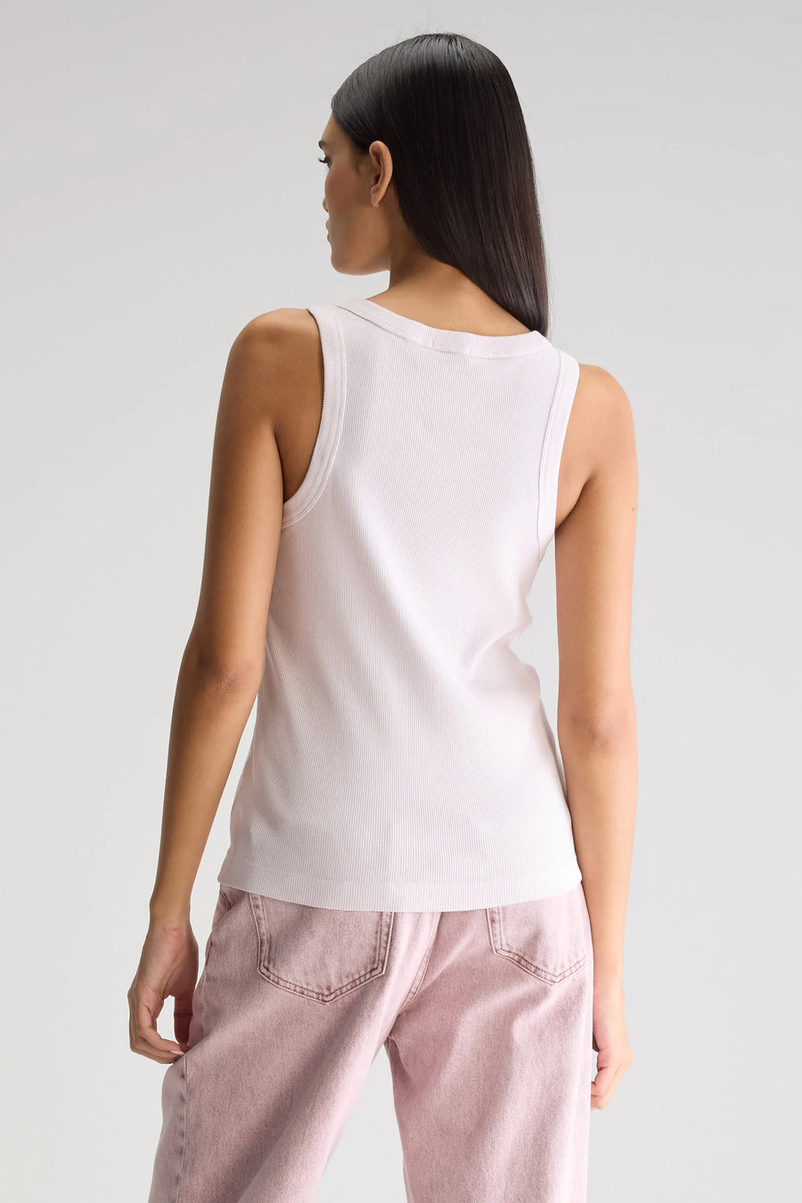 BELLEROSE VALDI SILM TANK TOP IN GRAY LILAC