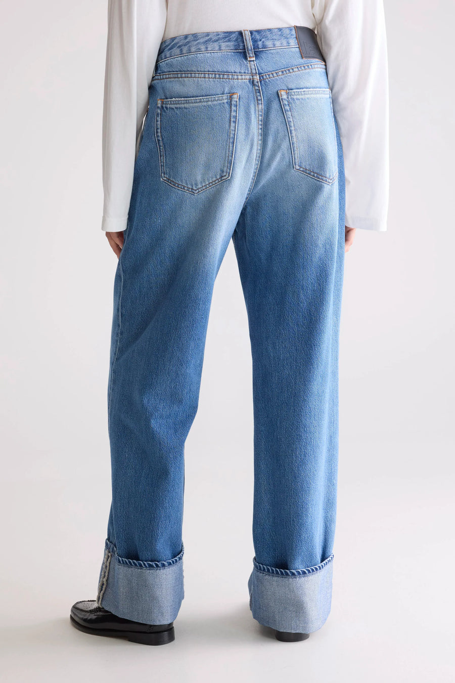 BELLEROSE PATSY52 / N. 67 LOOSE FIT LOW RISE BLUE DENIM IN BLUE STONE