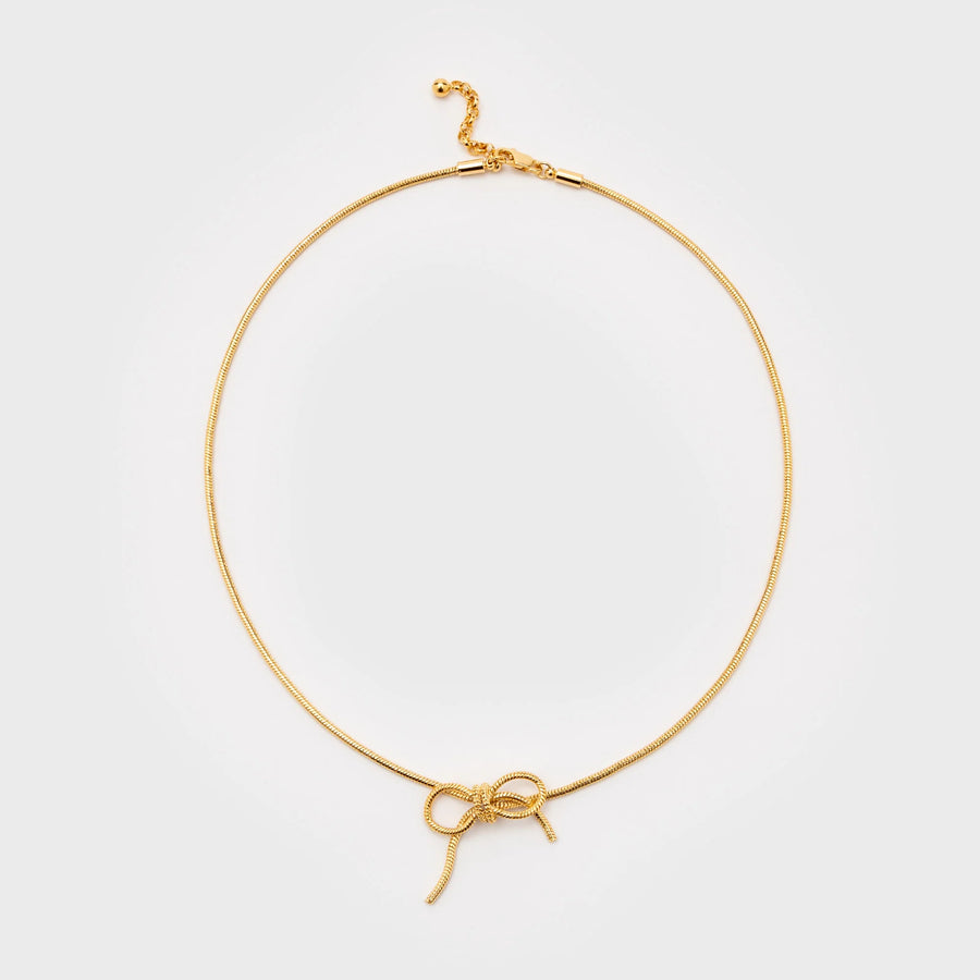 CECILE BOCCARA KNOT CHOKER NECKLACE