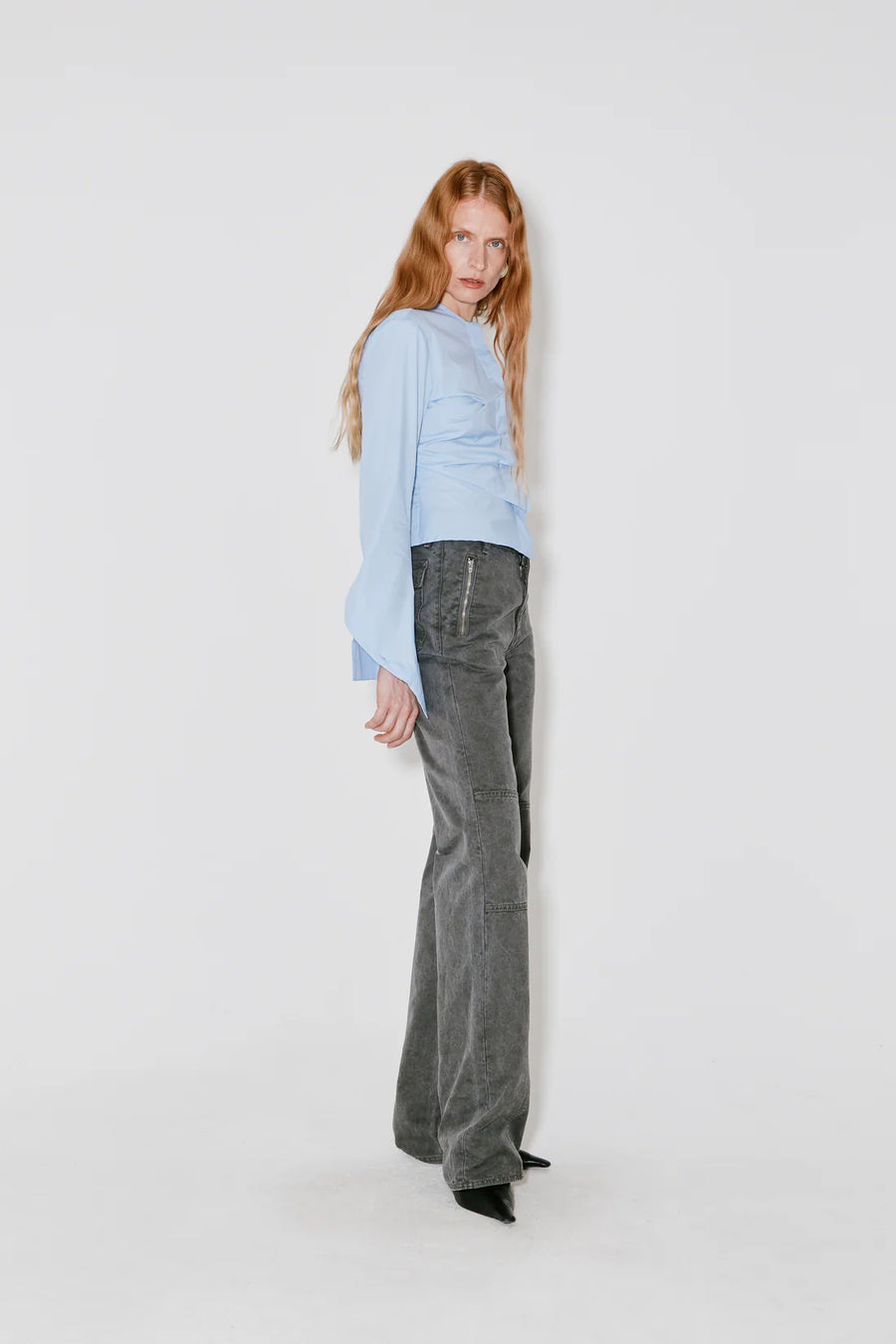 FAÇON JACMIN CHRISTAL SHIRT IN LIGHT BLUE