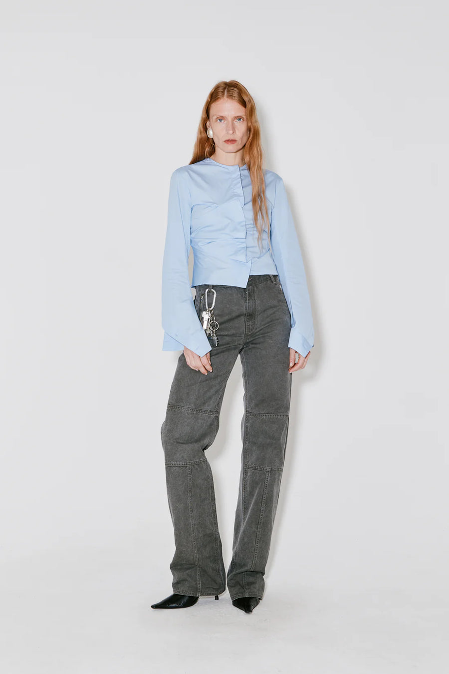 FAÇON JACMIN CHRISTAL SHIRT IN LIGHT BLUE