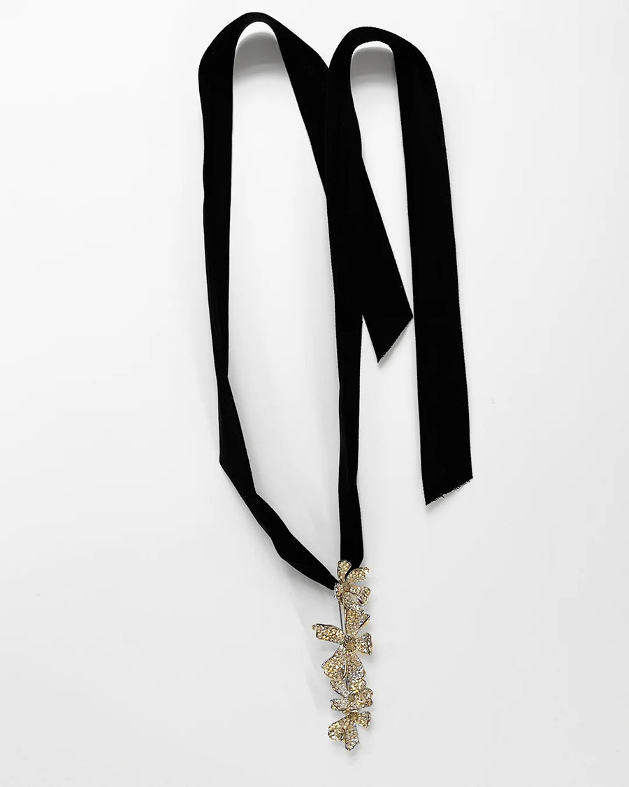 CECILE BOCCARA BROOCH / NECKLACE / CHOKER IN SILVER