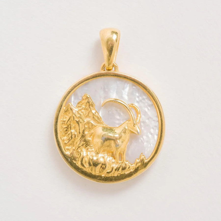 FREYA ROSE CAPRICORN, GOLD ZODIAC NECKLACE