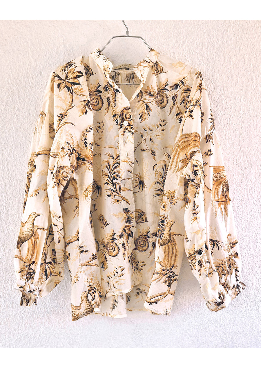 CLARAMONTE PARADISER BLOUSE IN OCRE
