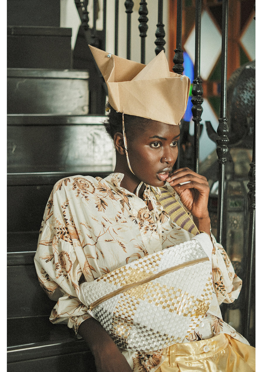 CLARAMONTE PARADISER BLOUSE IN OCRE