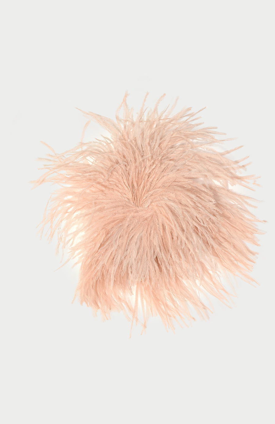 NATAN BROOCH IN OSTRICH FEATHERS IN POUDRE