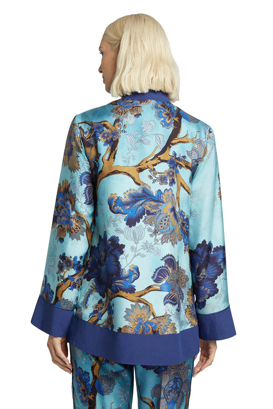 FOR RESTLESS SLEEPERS AGRIO JACKET IN FLOWERS BLUE