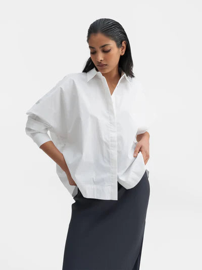 AHLVAR GALLERY GIGI SHIRT IN WHITE