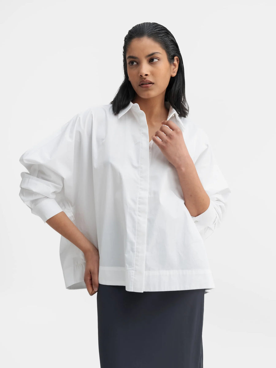 AHLVAR GALLERY GIGI SHIRT IN WHITE