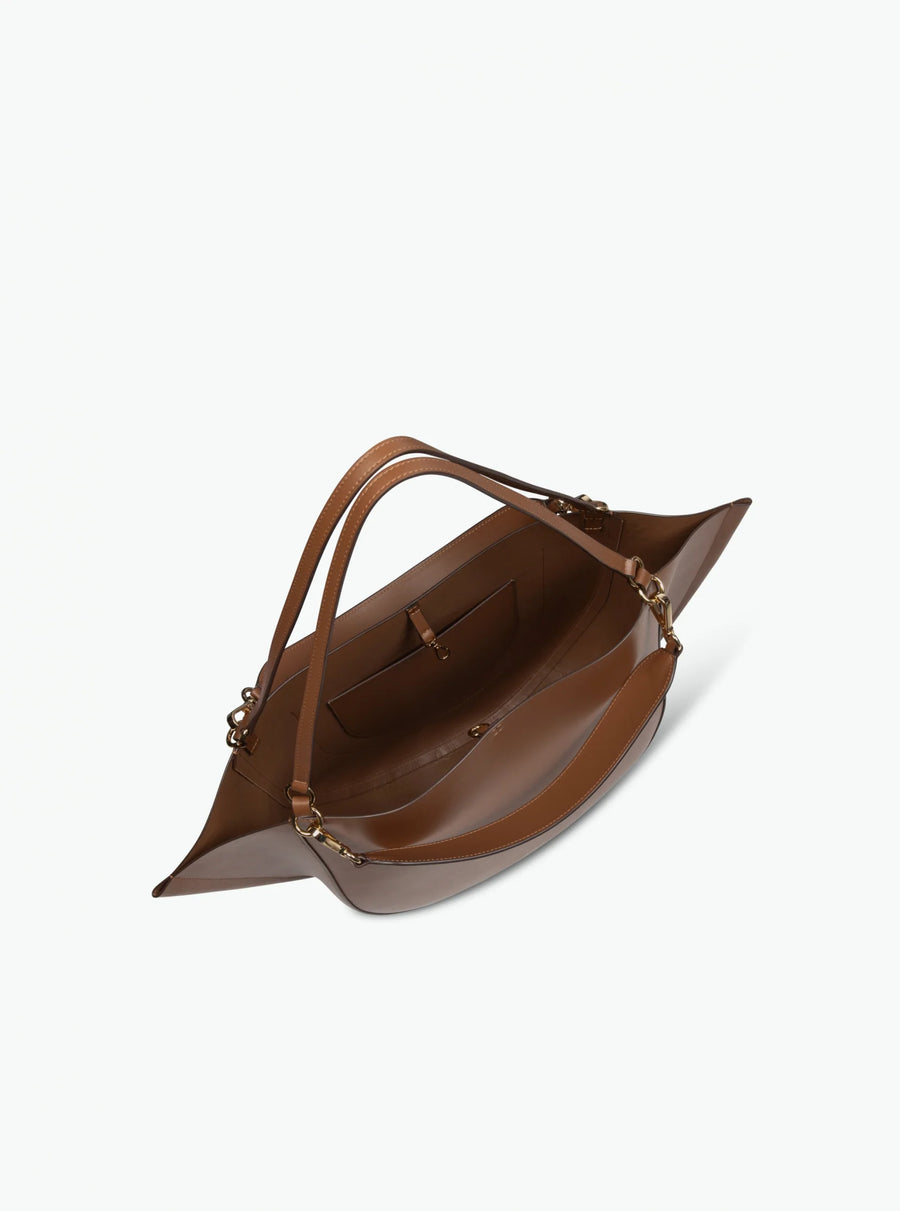 WANDLER MIA TOTE IN SADDLE