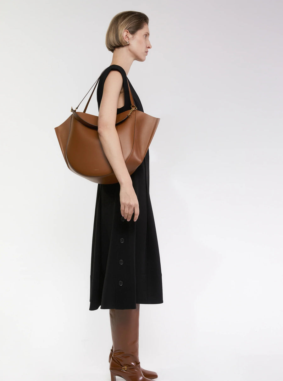 WANDLER MIA TOTE IN SADDLE