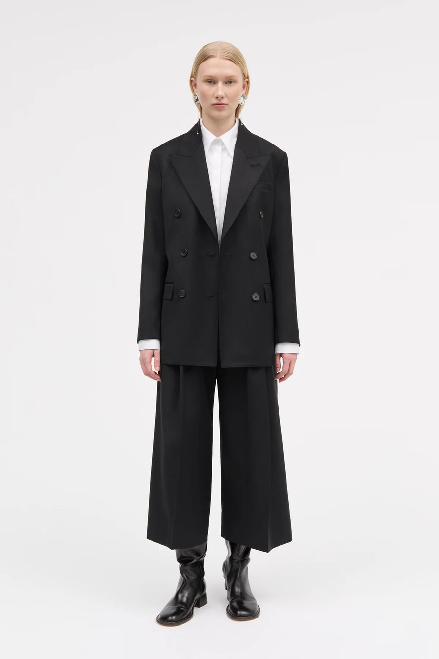 MKDT ATELIER JUANA DOUBLE BREASTED BLAZER IN BLACK